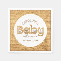 Rustikale Waldtiere Kinderdusche