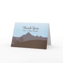 Rustikale Wasserfarbe Danke Karte