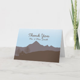 Rustikale Wasserfarbe Danke Karte