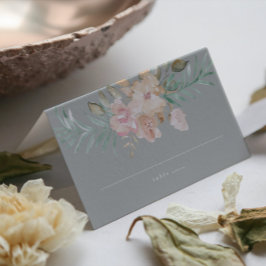 Rustikale Wasserfarben Florals auf der Webseite Gr Platzkarte