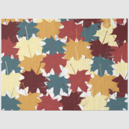 Rustikale Wasserfarben Herbst Herbst Blätter Seidenpapier