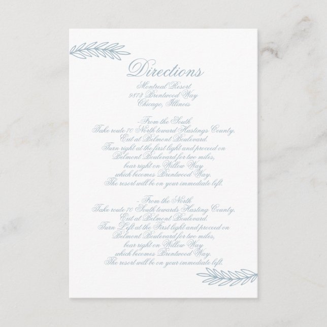 Rustikale Wasserfarbenfrohe Hochzeit mit Blauer Na Begleitkarte (Vorderseite)