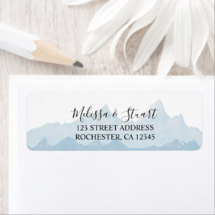 Rustikale Wasserfarbengebirge, Hochzeit auf dem La