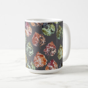 Rustikale Wasserfarbenkunst mit herbstlichen falle Kaffeetasse