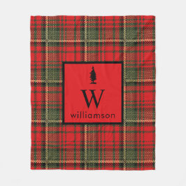 Rustikale Weihnachten Tartan Weihnachten Karierte  Fleecedecke