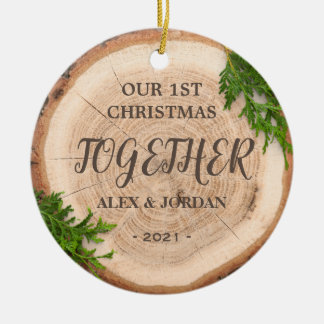 Rustikale Weihnachten - Unser 1. Weihnachten gemei Keramik Ornament
