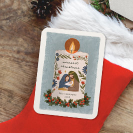 Rustikale Weihnachts-Christgeburt Magnet