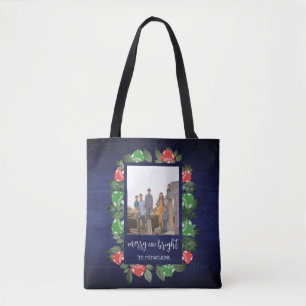Rustikale Weihnachts-Pilze im Wald mit skurrilem C Tasche