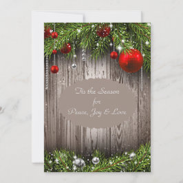 Rustikale Weihnachtsaufenthalte Einladung