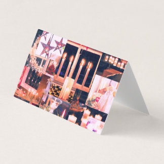 Rustikale Weihnachtsdekoration Collage Card