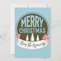 Rustikale Weihnachtsfamilie