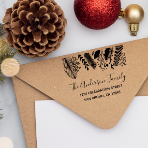Rustikale Weihnachtsfeier Permastempel