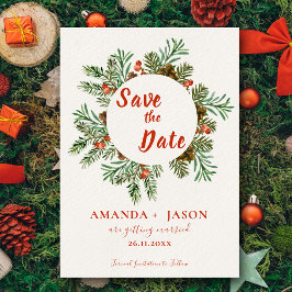 Rustikale Weihnachtsfeiern in den roten Bergen Sav Postkarte