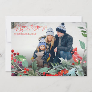 Rustikale Weihnachtsfeiertage Poto Postkarte