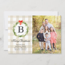 Rustikale Weihnachtskarte