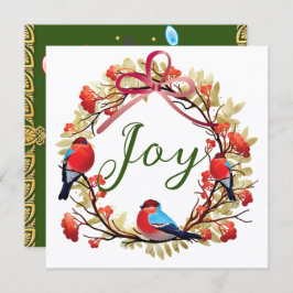 Rustikale Weihnachtskarte oder Urlaubskarte Einladung