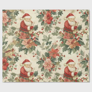 Rustikale Weihnachtsklausel Geschenkpapier