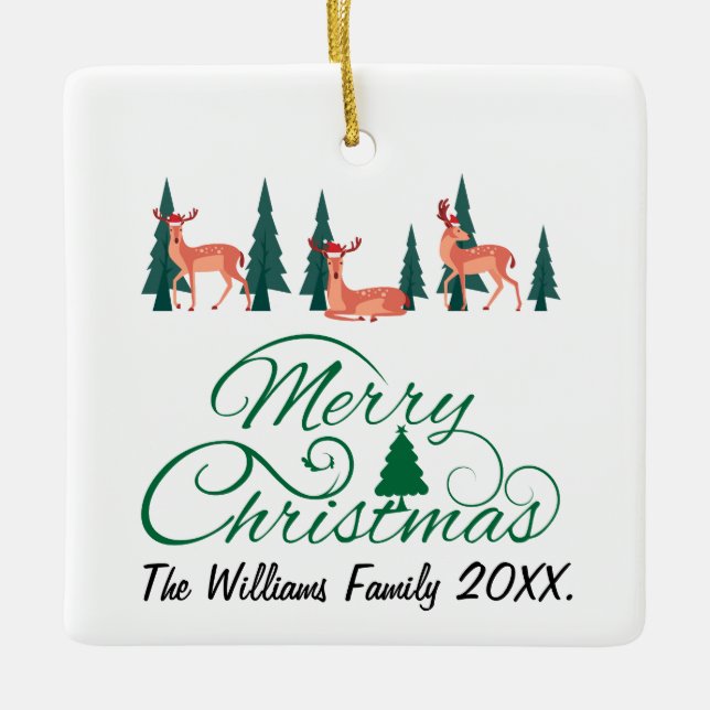 Rustikale Weihnachtsschmuck Foto (Vorderseite)