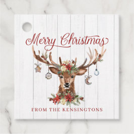 Rustikale Weihnachtsschmuck | Holz Geschenkanhänger