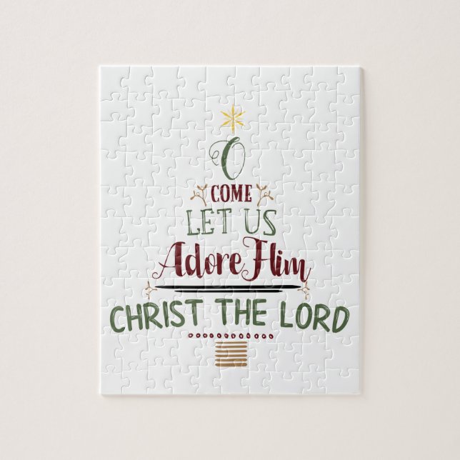 Rustikale Weihnachtstypografie Christlicher Urlaub (Vertikal)