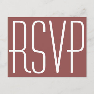 Rustikale Wein- und weiße RSVP Einladungspostkarte