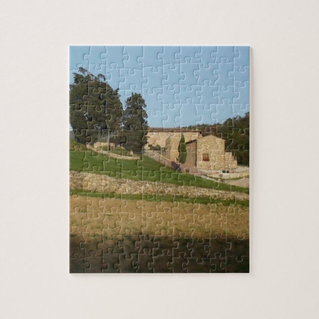 Rustikale Weinbaulandschaft, Toskana, Italien, Gol (Vertikal)