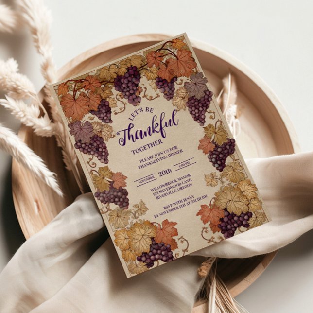 Rustikale Weinernte Einladung (Von Creator hochgeladen)