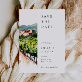 Rustikale Weinkellerei Hochzeit Save The Date