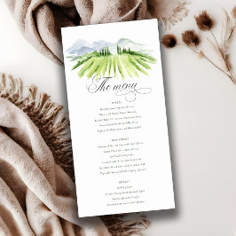 Rustikale Weinkellerei Weinberg Hochzeitskarte Dankeskarte