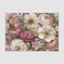 Rustikale weiße rosa Vintage-Boho-Blumen