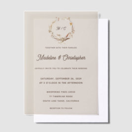 Rustikale Western-Ranch-Monogramm-Hochzeit