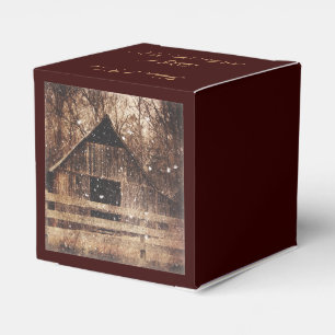rustikale Western Wintermärsche Geschenkschachtel