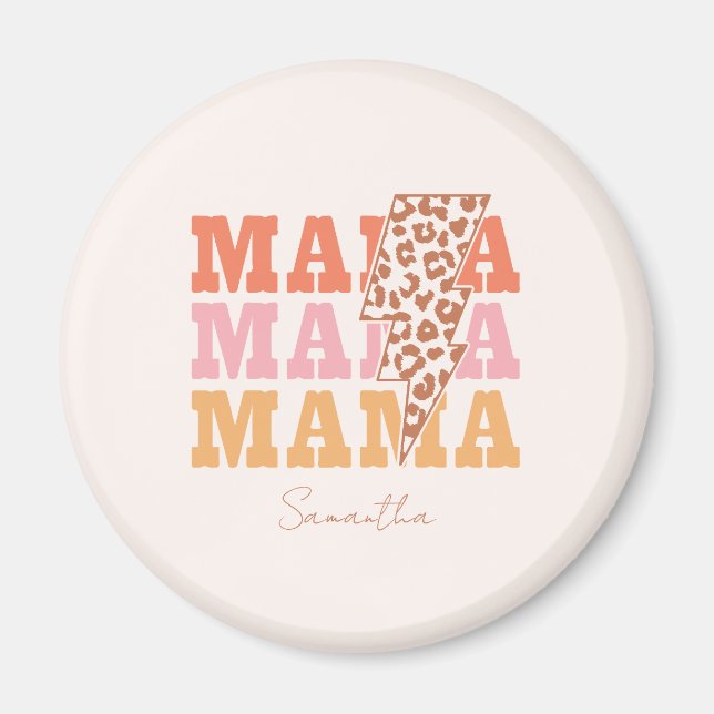 Rustikale Wiederholung "Mama" Magnet (Vorne)