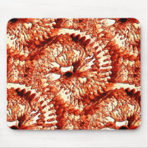 Rustikale Wiederholung rötlicher Korallenrosetten