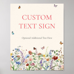 Rustikale Wildblume Blumenzwiebeln Maßgeschneidert Poster