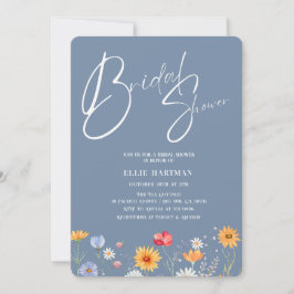 Rustikale Wildblume Bridal Bash Einladung