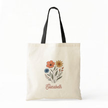 Rustikale Wildblume Bridesmaid Name Floral Moderne
