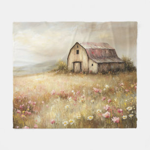 Rustikale Wildblume Fleecedecke