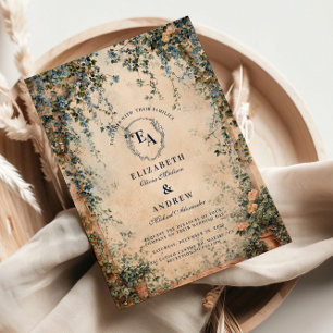Rustikale Wildblume Garden Wedding Einladung