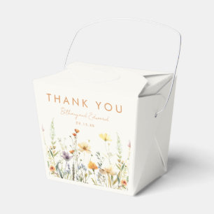 Rustikale Wildblume Hochzeit Geschenkschachtel