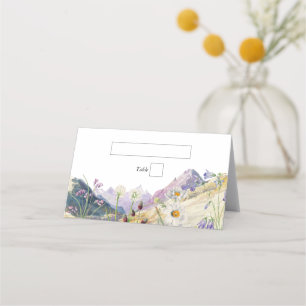 Rustikale Wildblume Hochzeit Platzkarte
