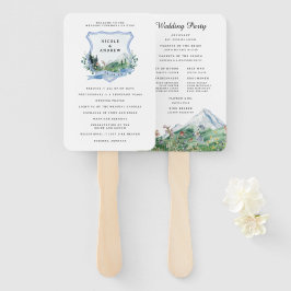 Rustikale Wildblume | Hochzeitsprogramm Fächer
