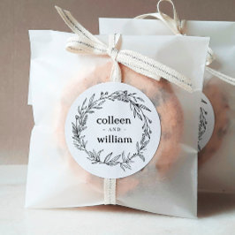 Rustikale Wildblume Runder Aufkleber