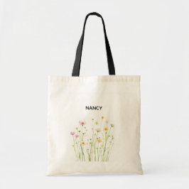 Rustikale Wildblume Tote Tasche