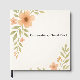 Rustikale Wildblume Wedding Gästebuch