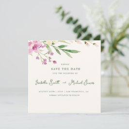 Rustikale Wildblumen Blumenhochzeit retten das Dat Save The Date