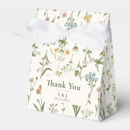 Rustikale Wildblumen-Hochzeit Personalisiertes Blu Geschenkschachtel