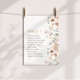 Rustikale Wildblumen Hochzeit von Tischnummern 1