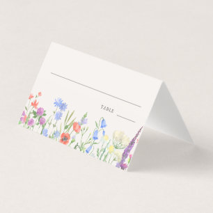 Rustikale Wildblumen-Hochzeitstisch-Nummern-Platzk