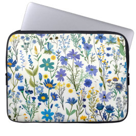 Rustikale Wildblumen Laptopschutzhülle
